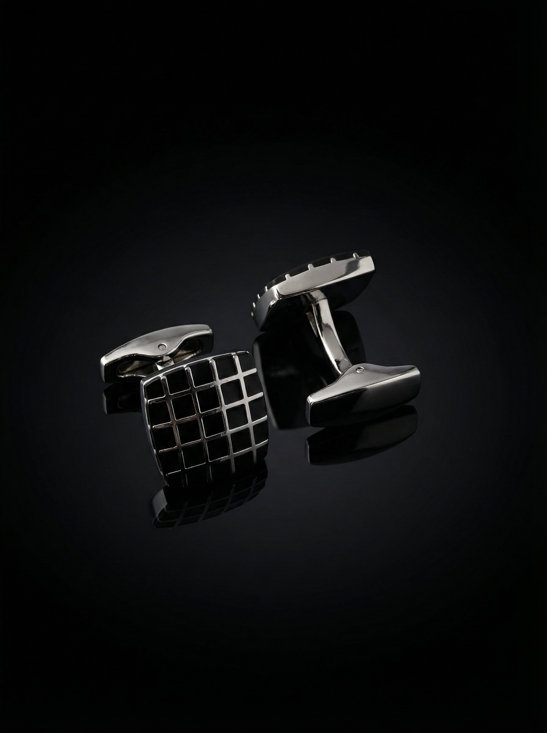Square Grid Cufflinks Tivaaro