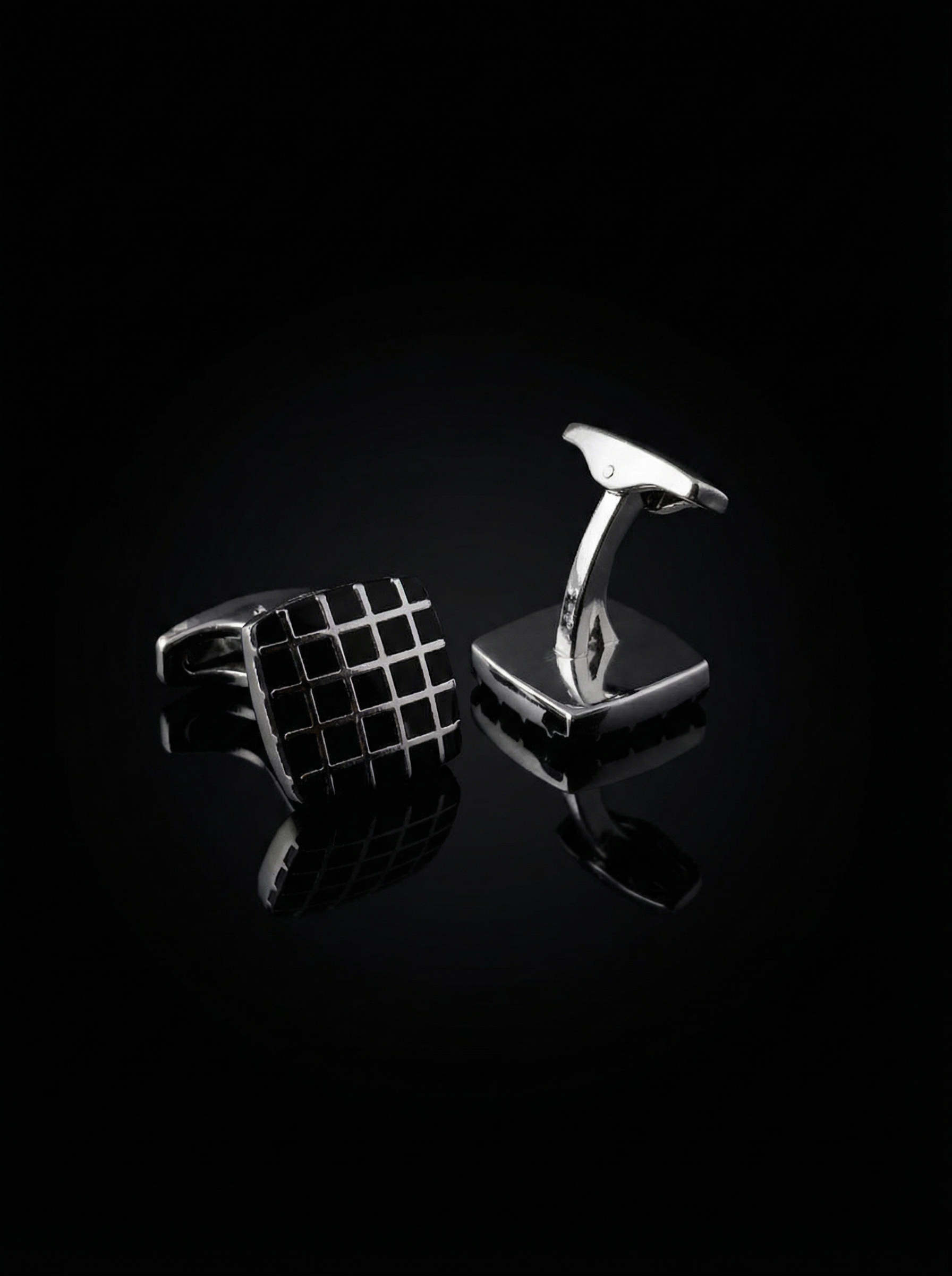Square Grid Cufflinks Tivaaro