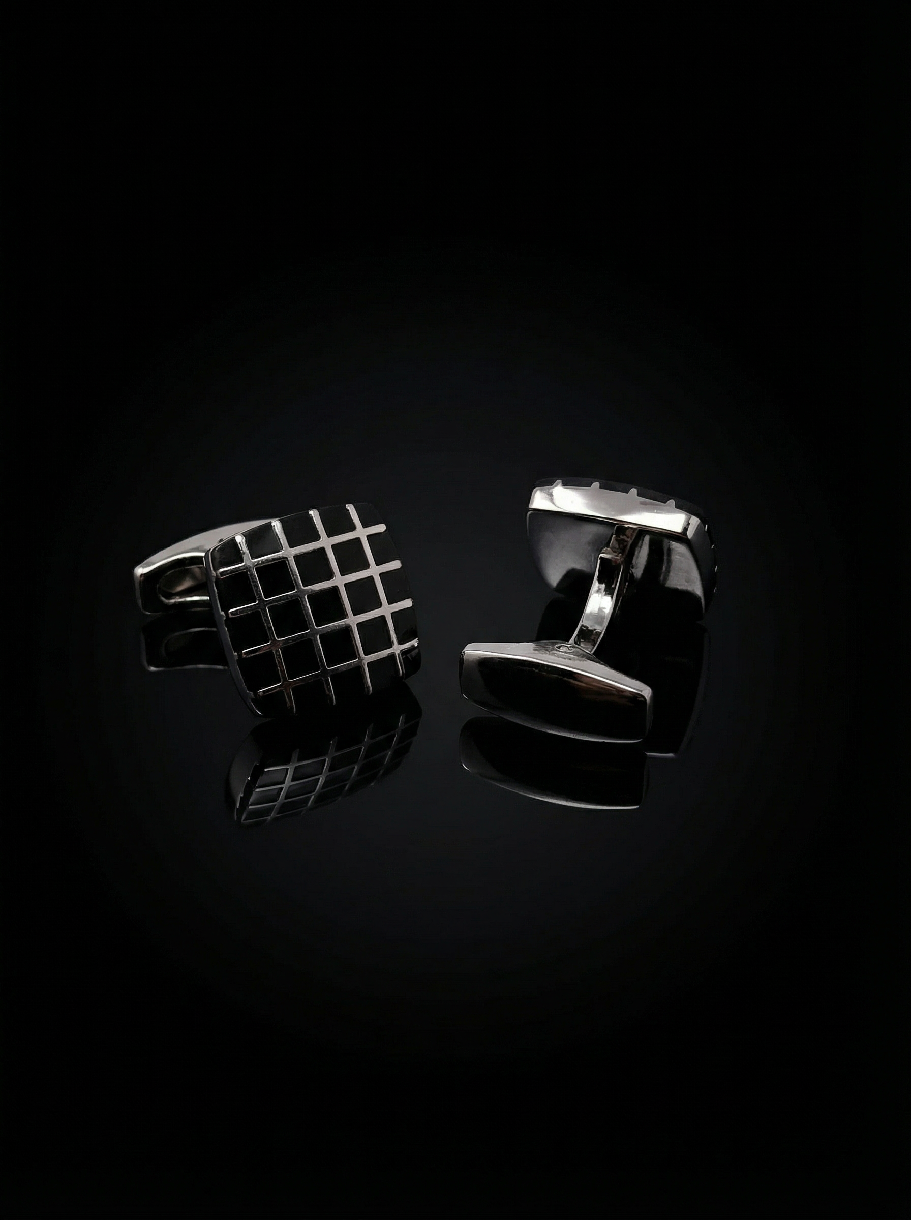 Square Grid Cufflinks Tivaaro