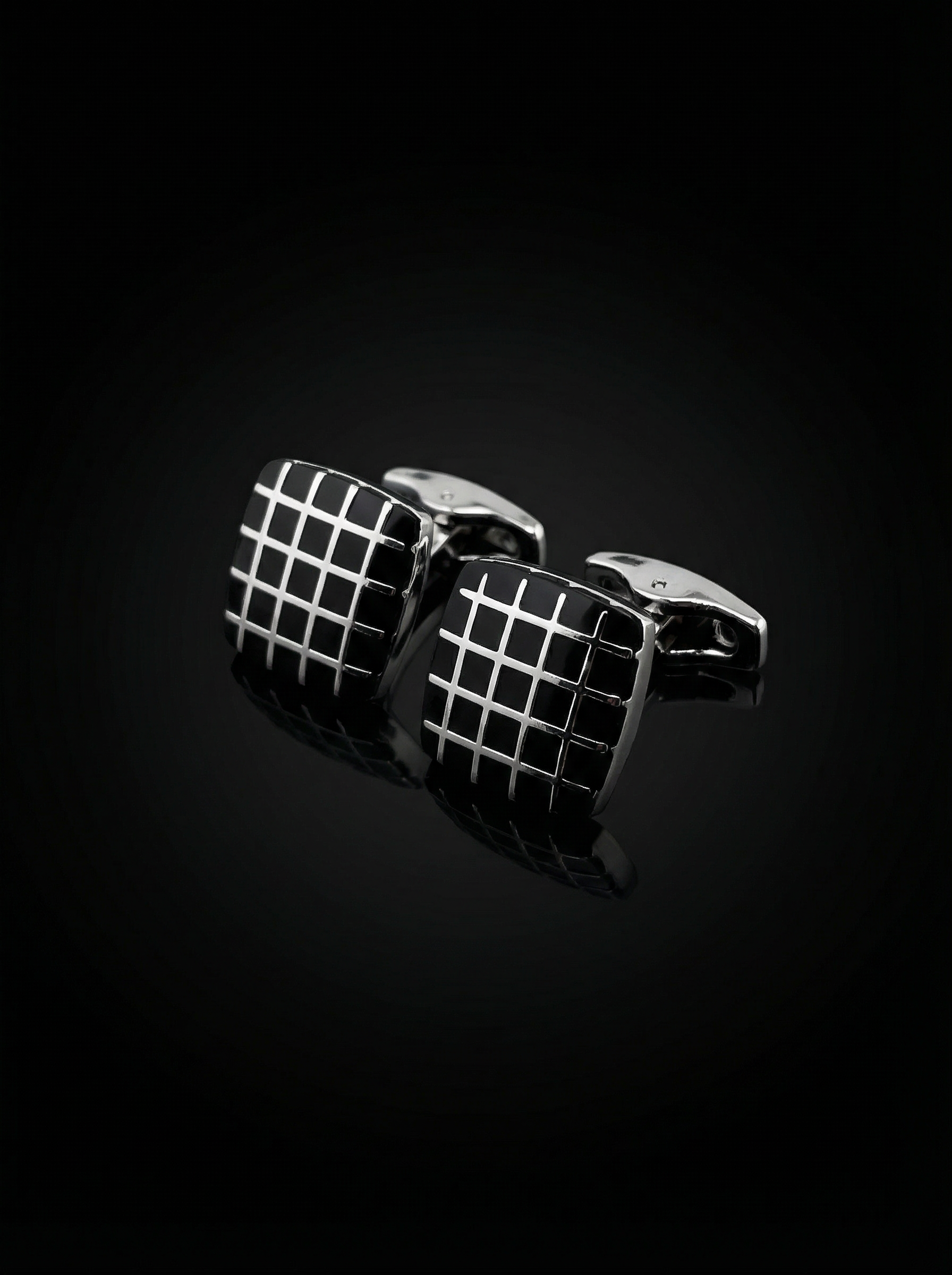 Square Grid Cufflinks Tivaaro