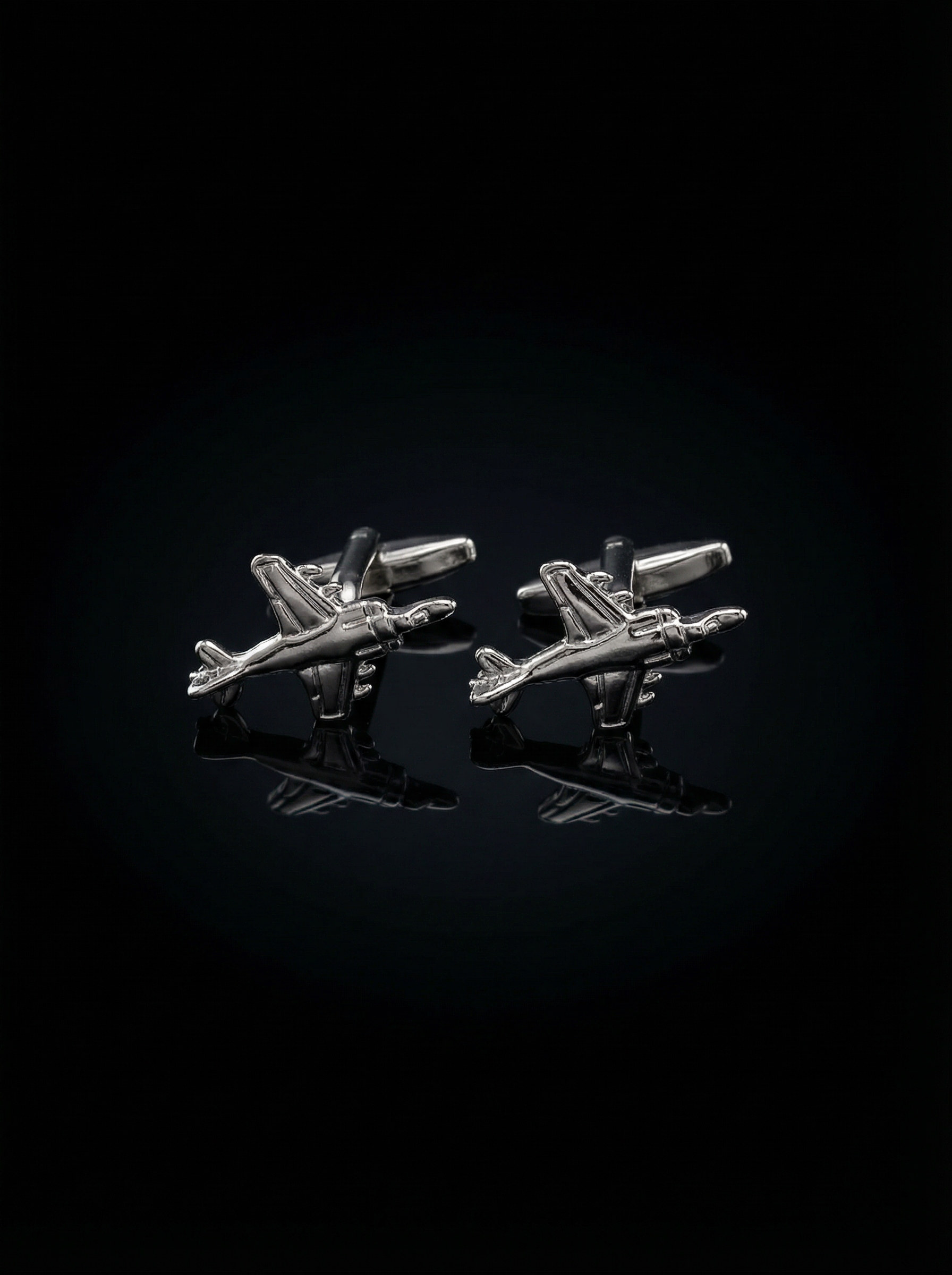 Stealth Fighter Jet Cufflinks Tivaaro