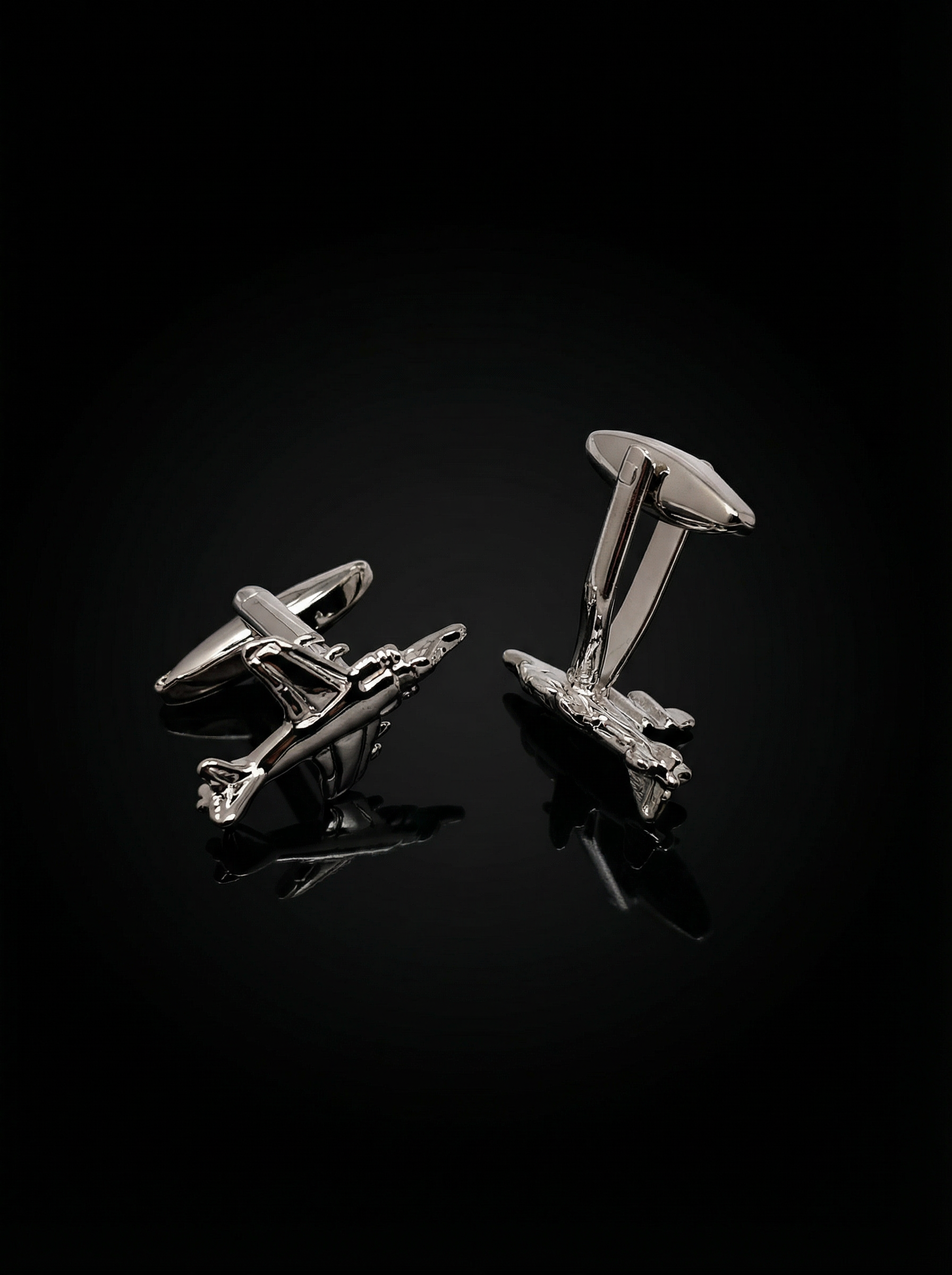 Stealth Fighter Jet Cufflinks Tivaaro