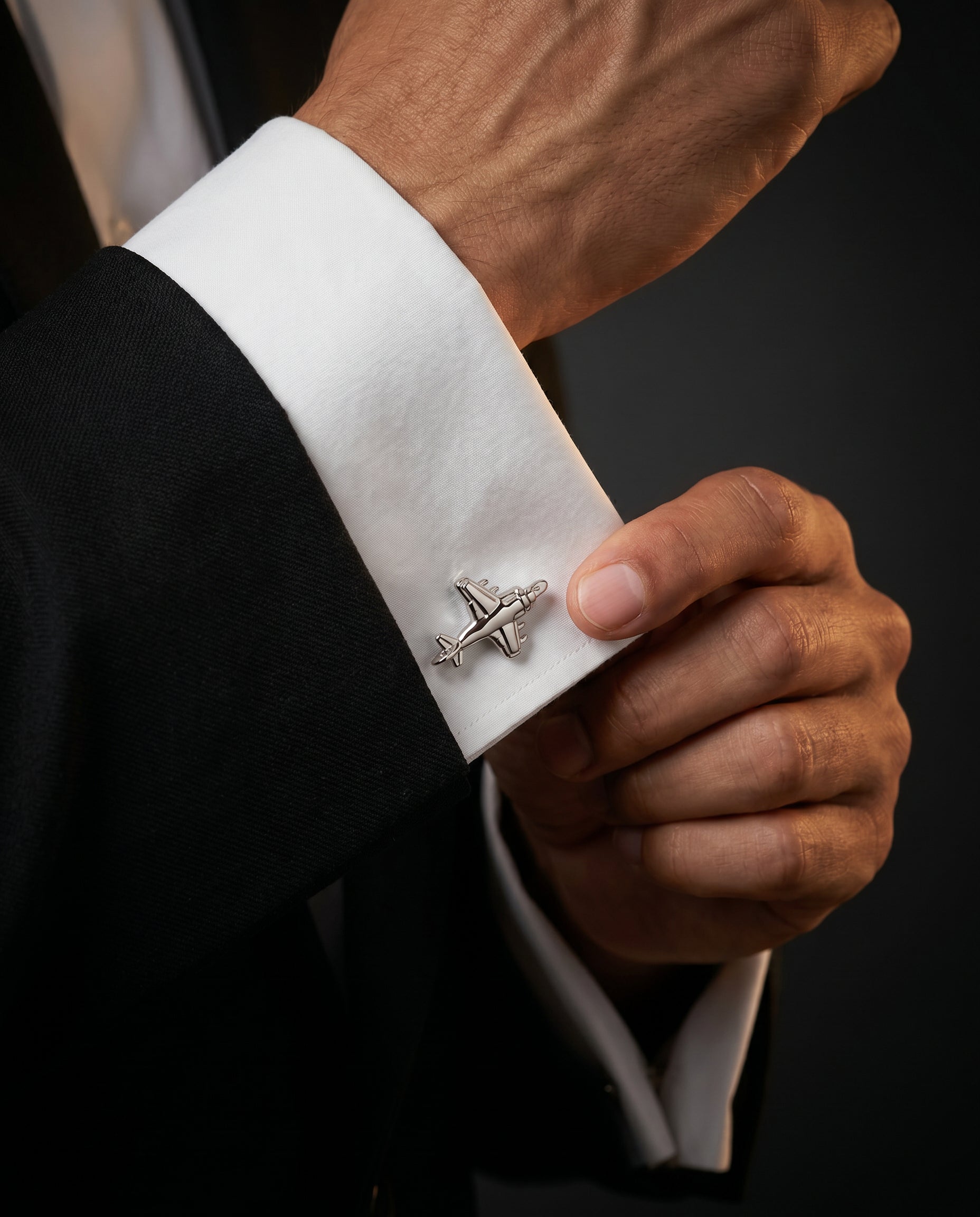 Fighter Jet Cufflinks by Tivaaro