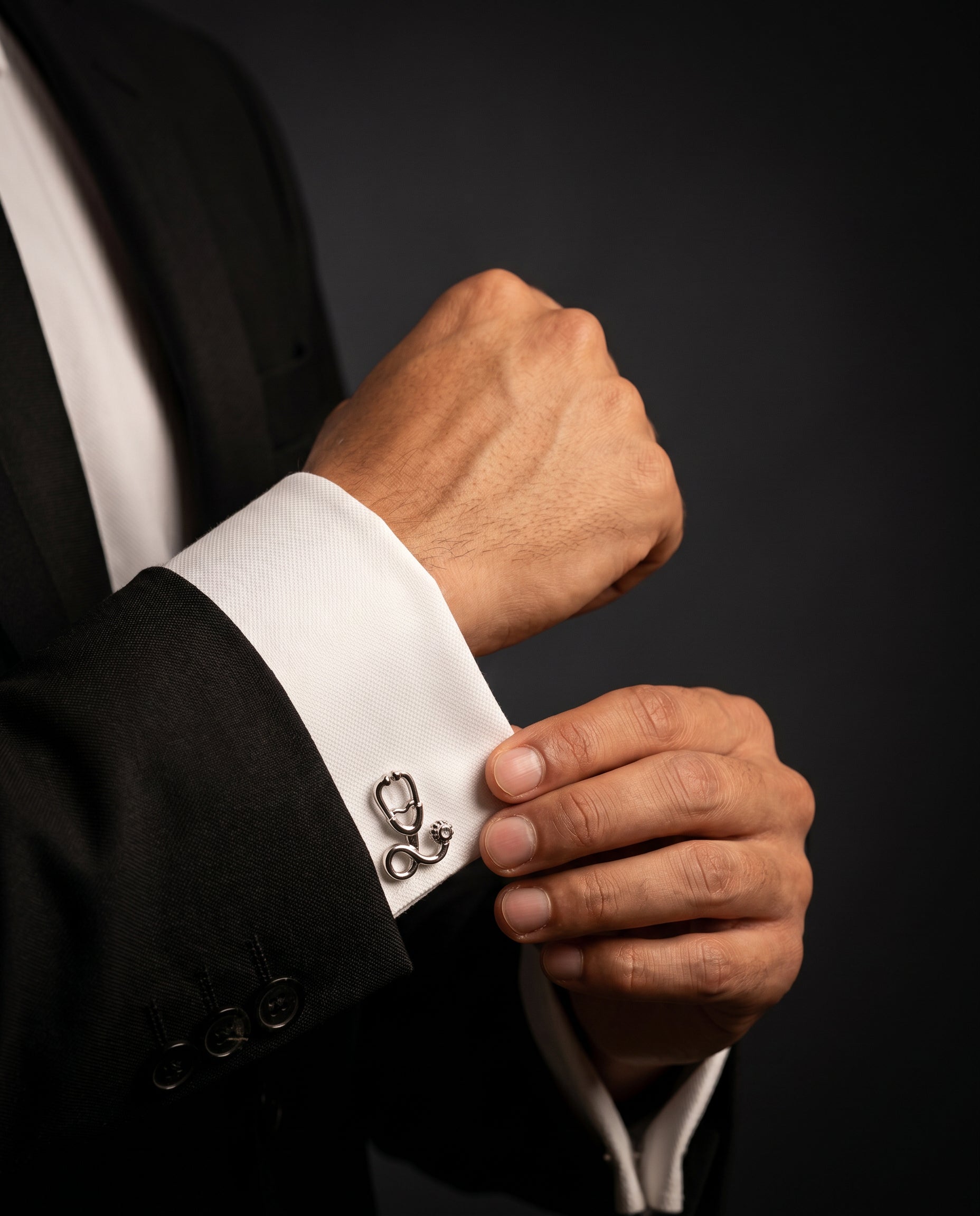 Stethoscope Cufflinks by Tivaaro