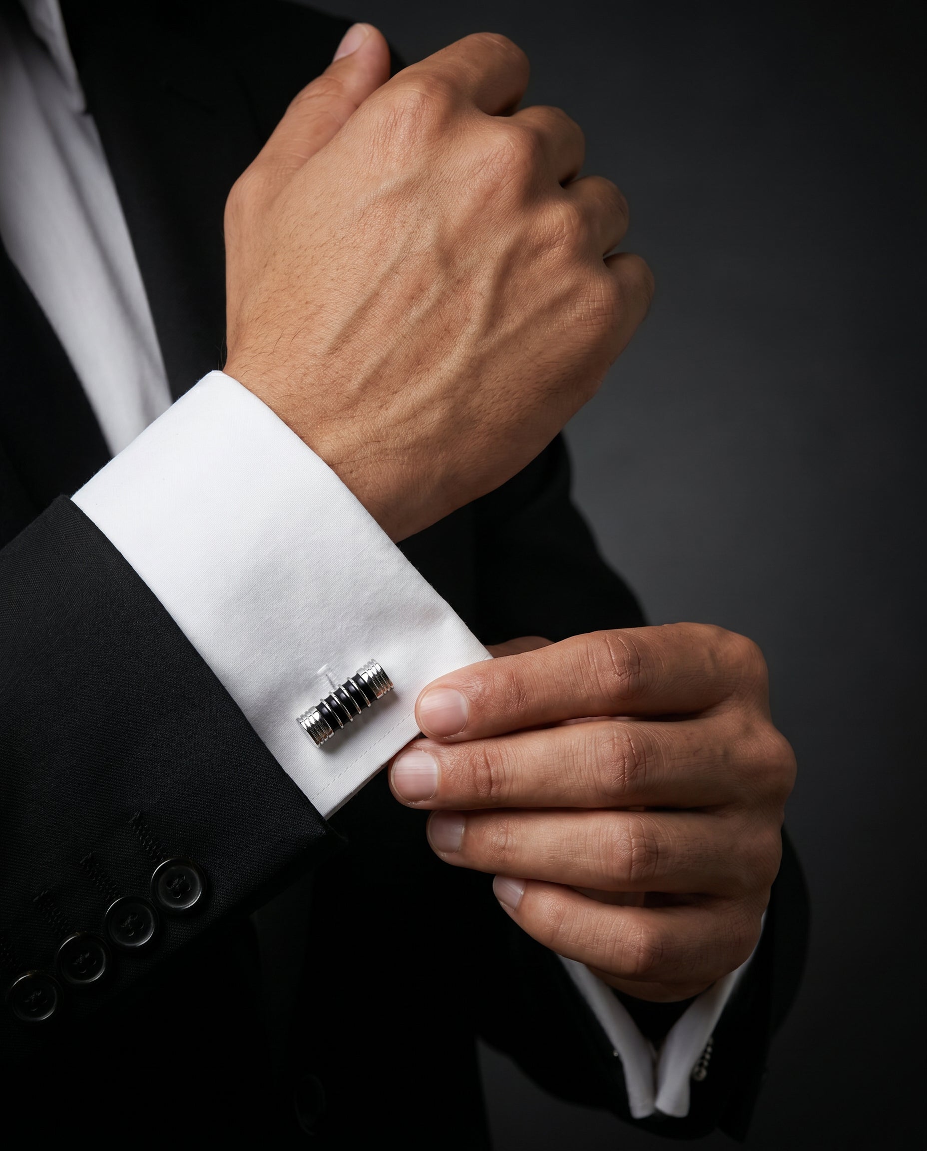 Stripped Barrel Cufflinks Tivaaro