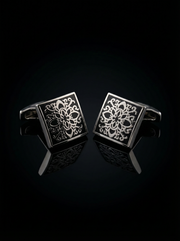 Symmetrical Swirl Cufflinks Tivaaro