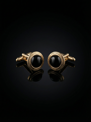 Textured Bezel Cabochon Cufflinks Tivaaro
