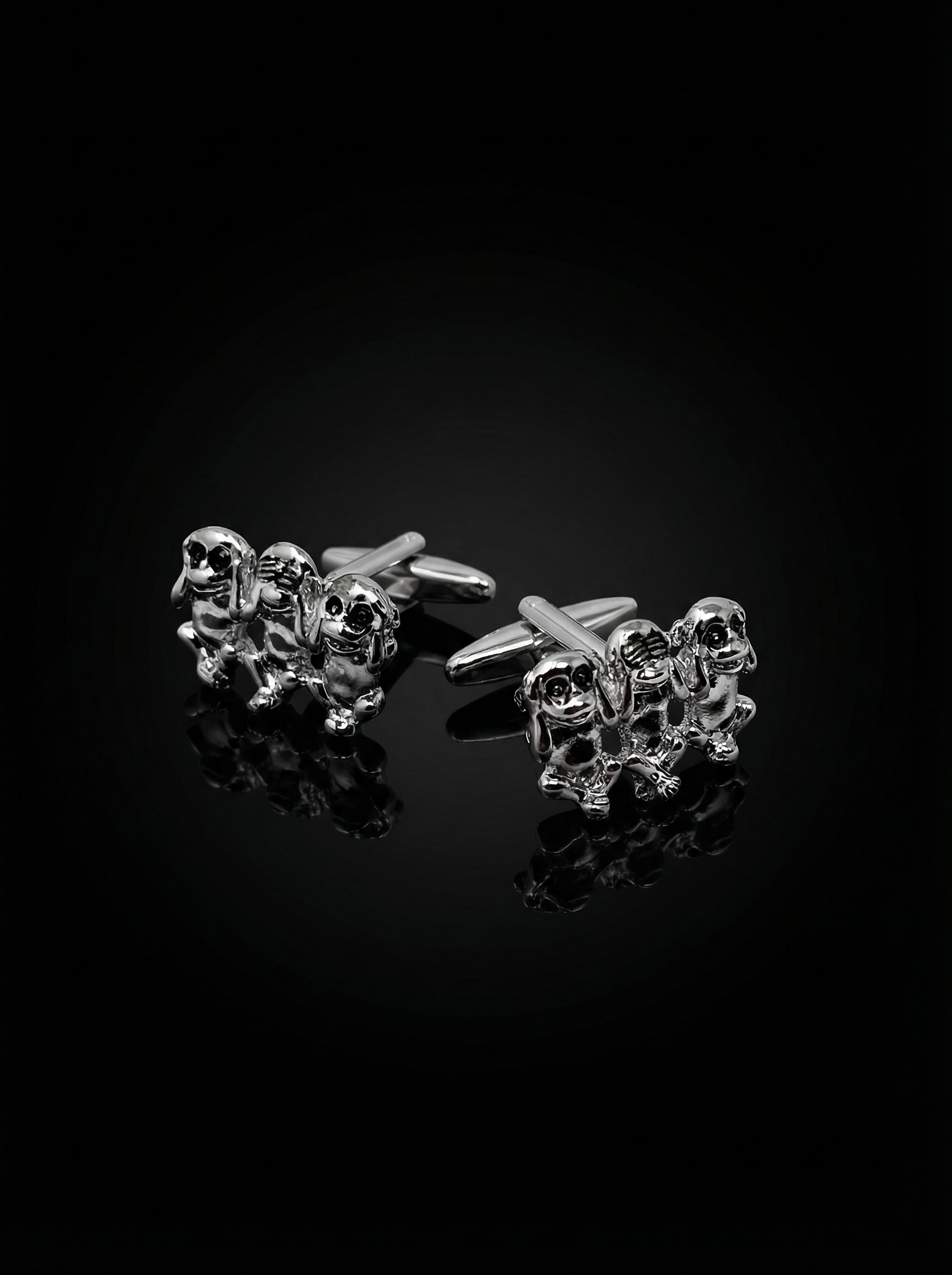 Three Monkeys Cufflinks Tivaaro