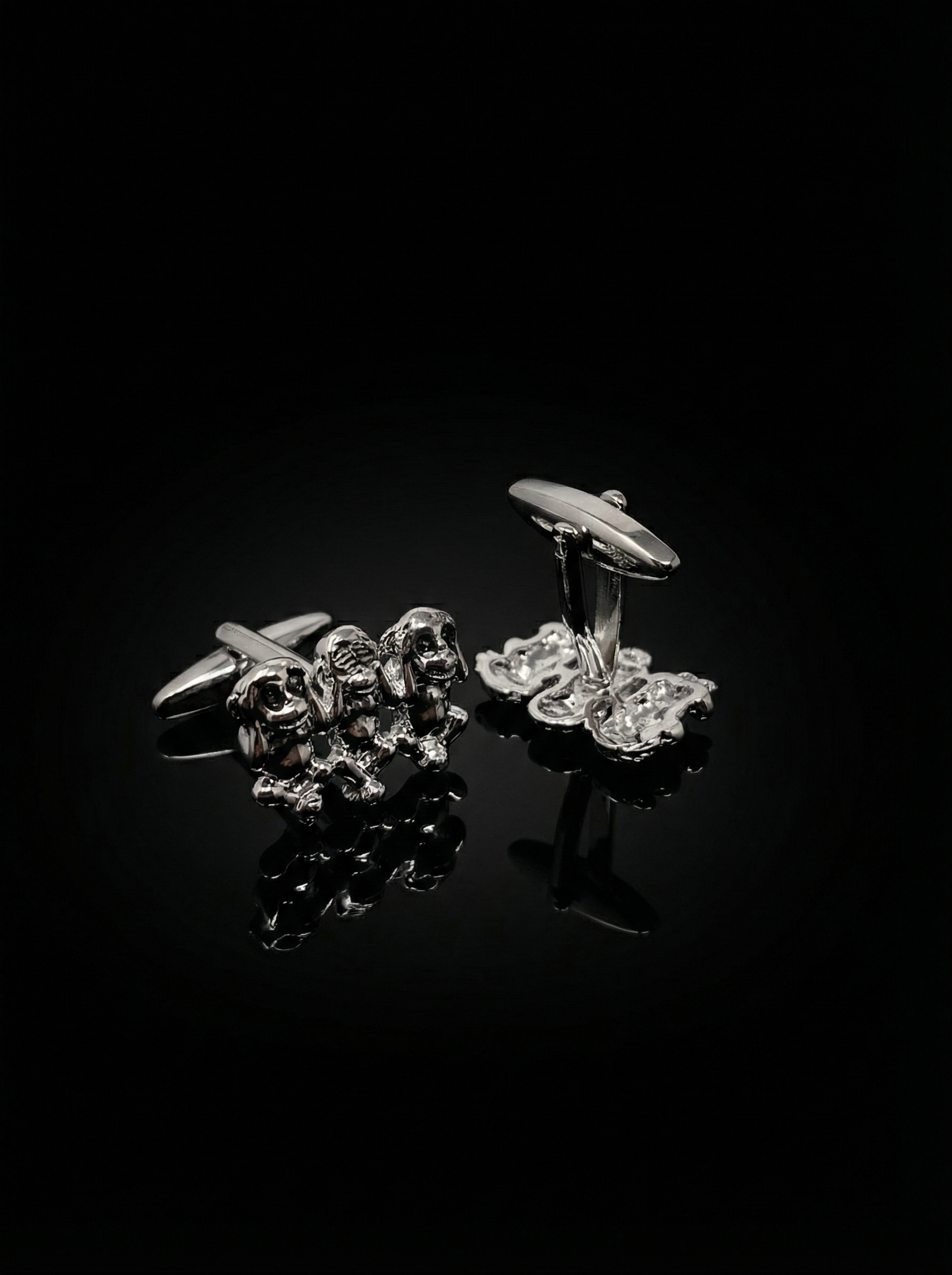 Three Monkeys Cufflinks Tivaaro