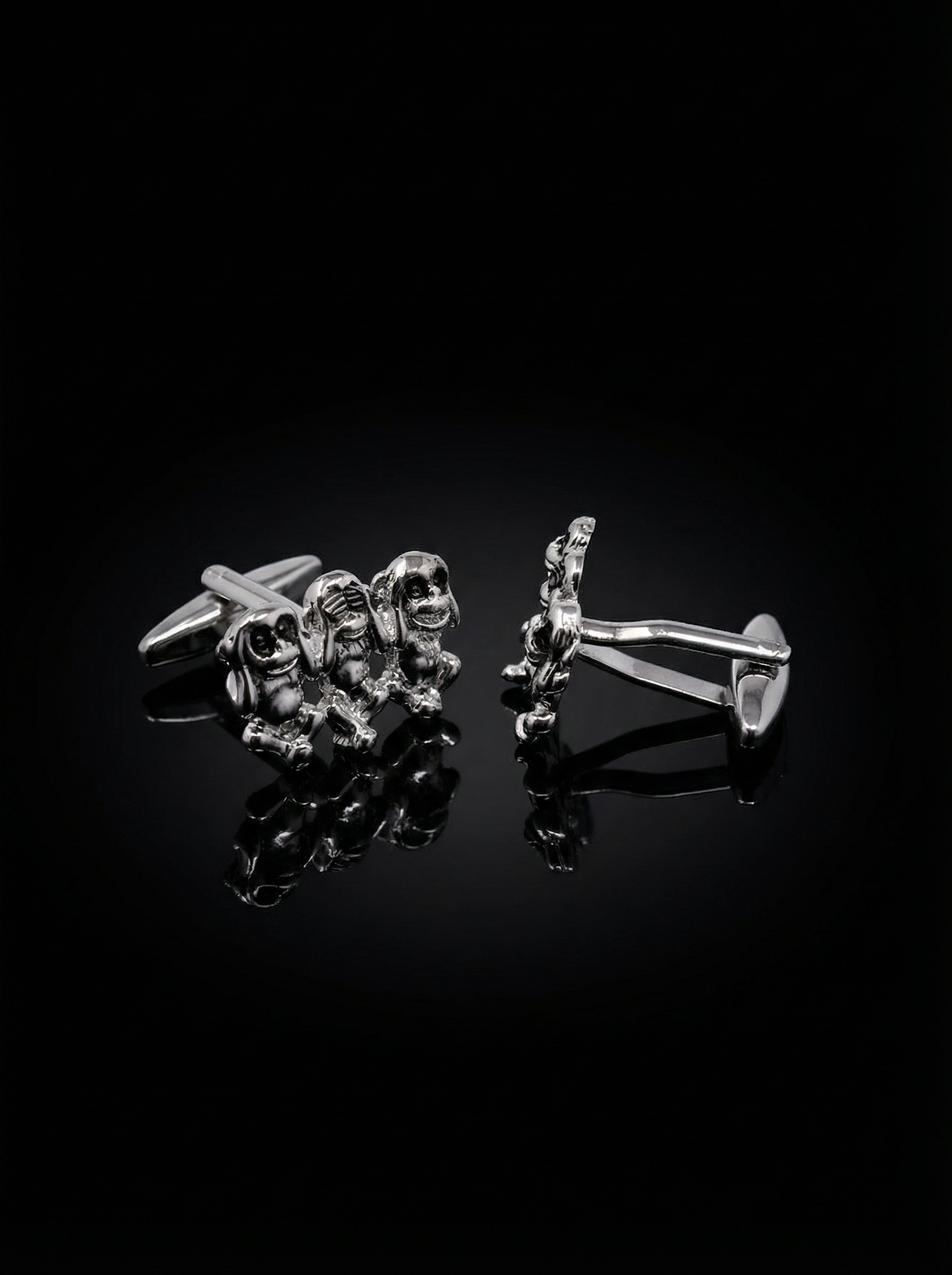 Three Monkeys Cufflinks Tivaaro