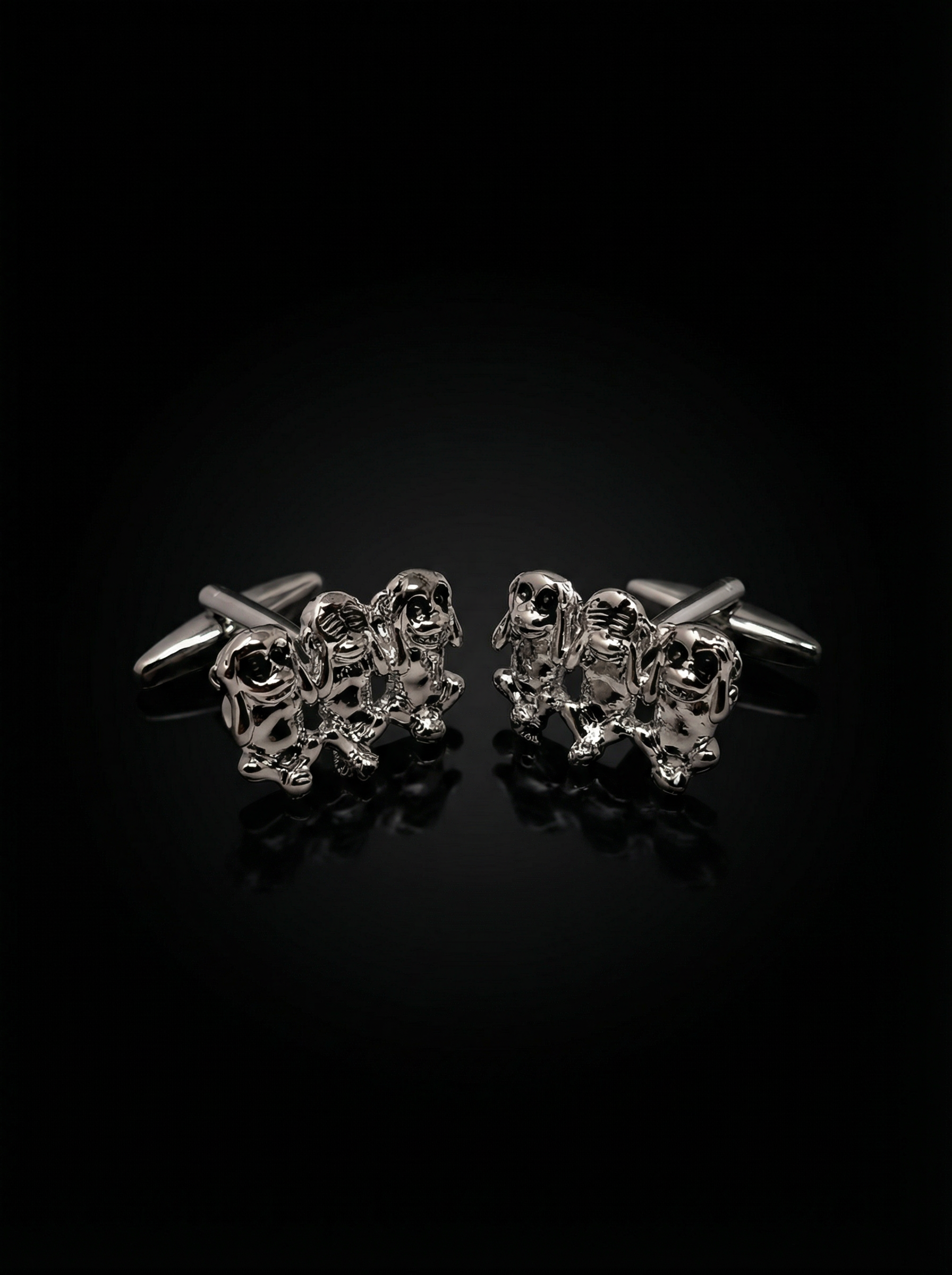 Three Monkeys Cufflinks Tivaaro