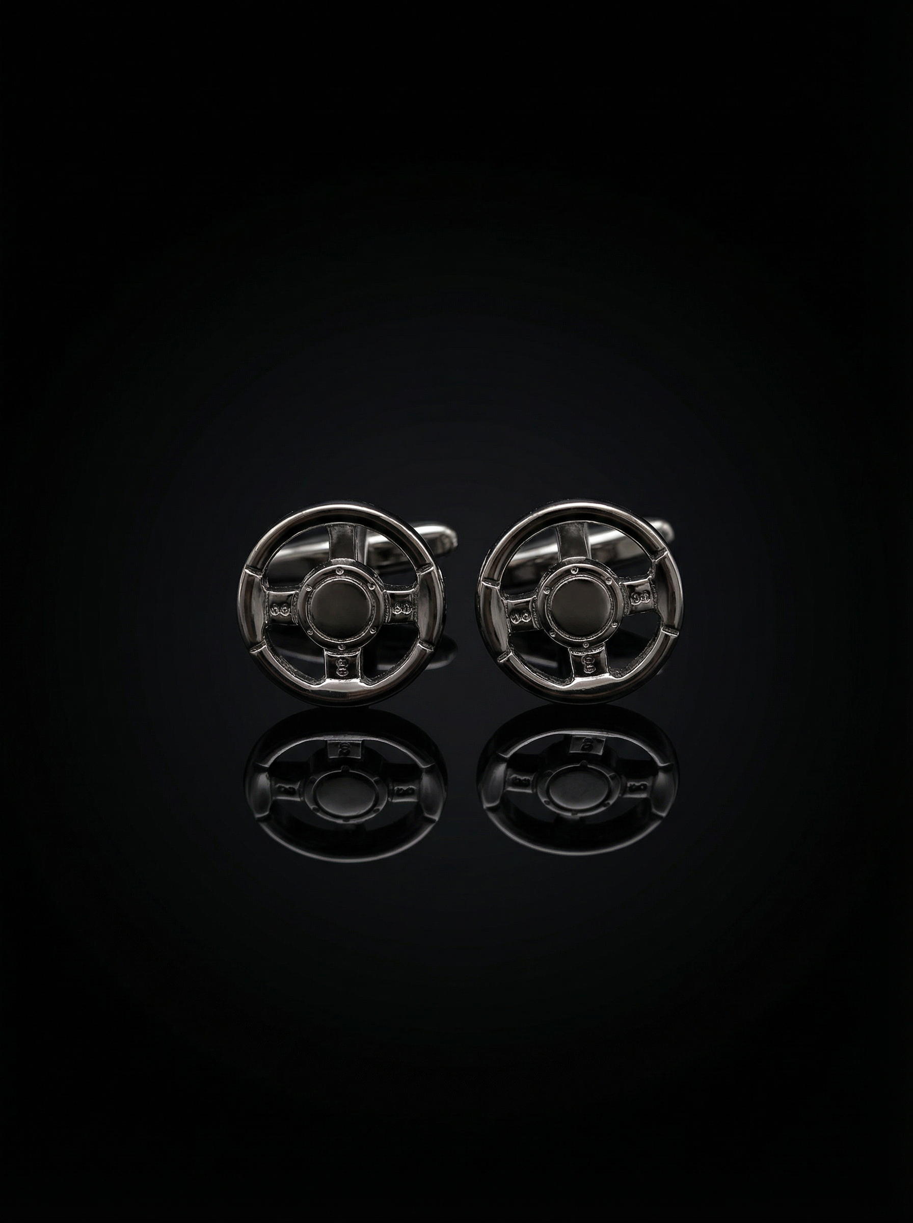 Three Spoke Steering Wheel Cufflinks Tivaaro