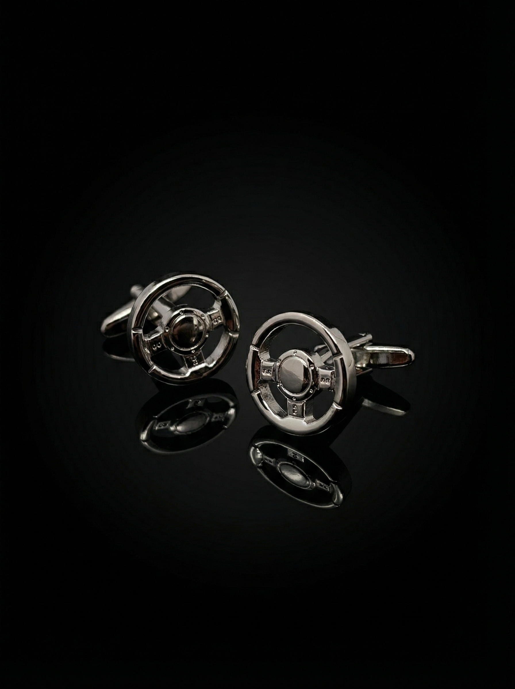 Three Spoke Steering Wheel Cufflinks Tivaaro