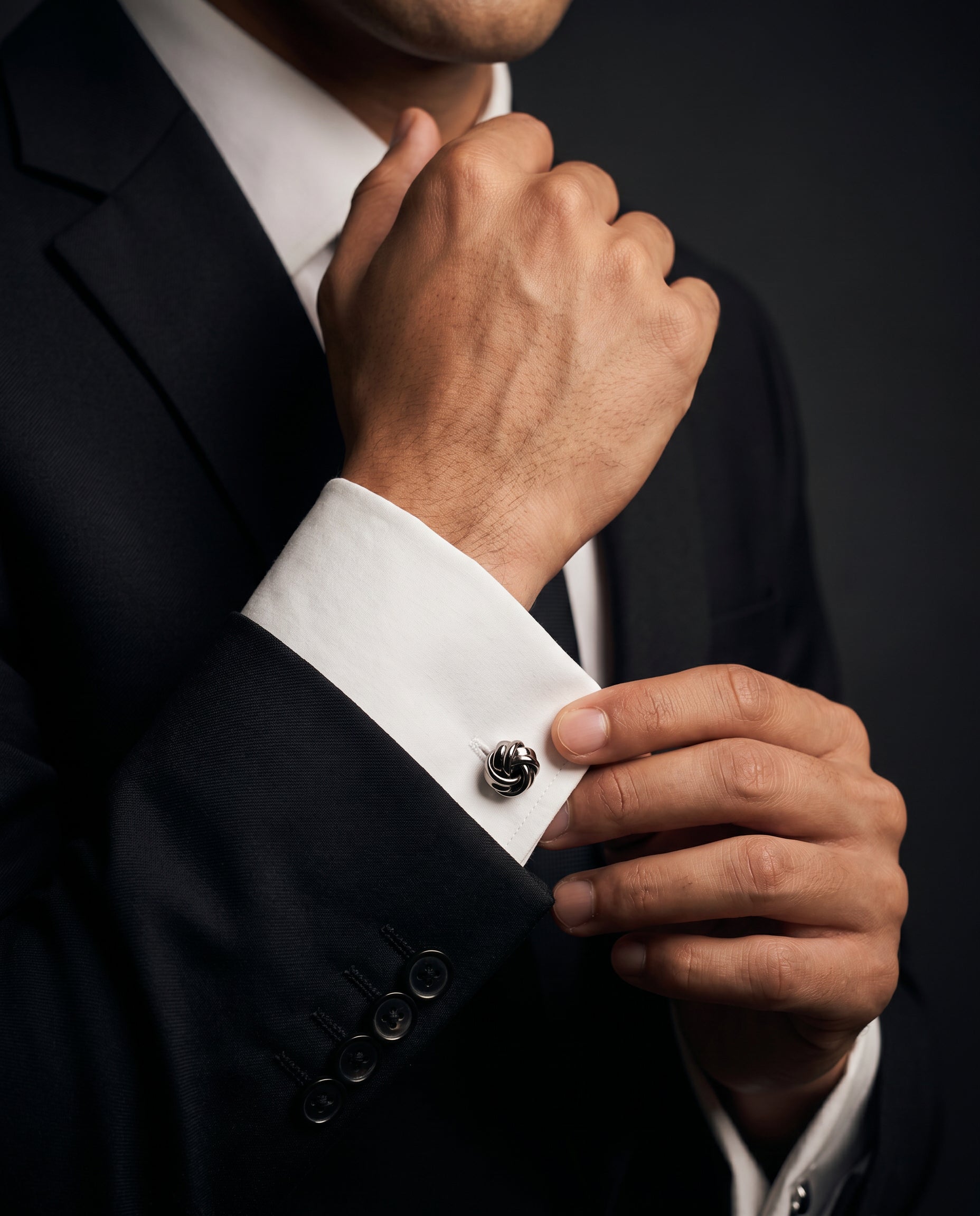 Two in One Knot Cufflinks by Tivaaro
