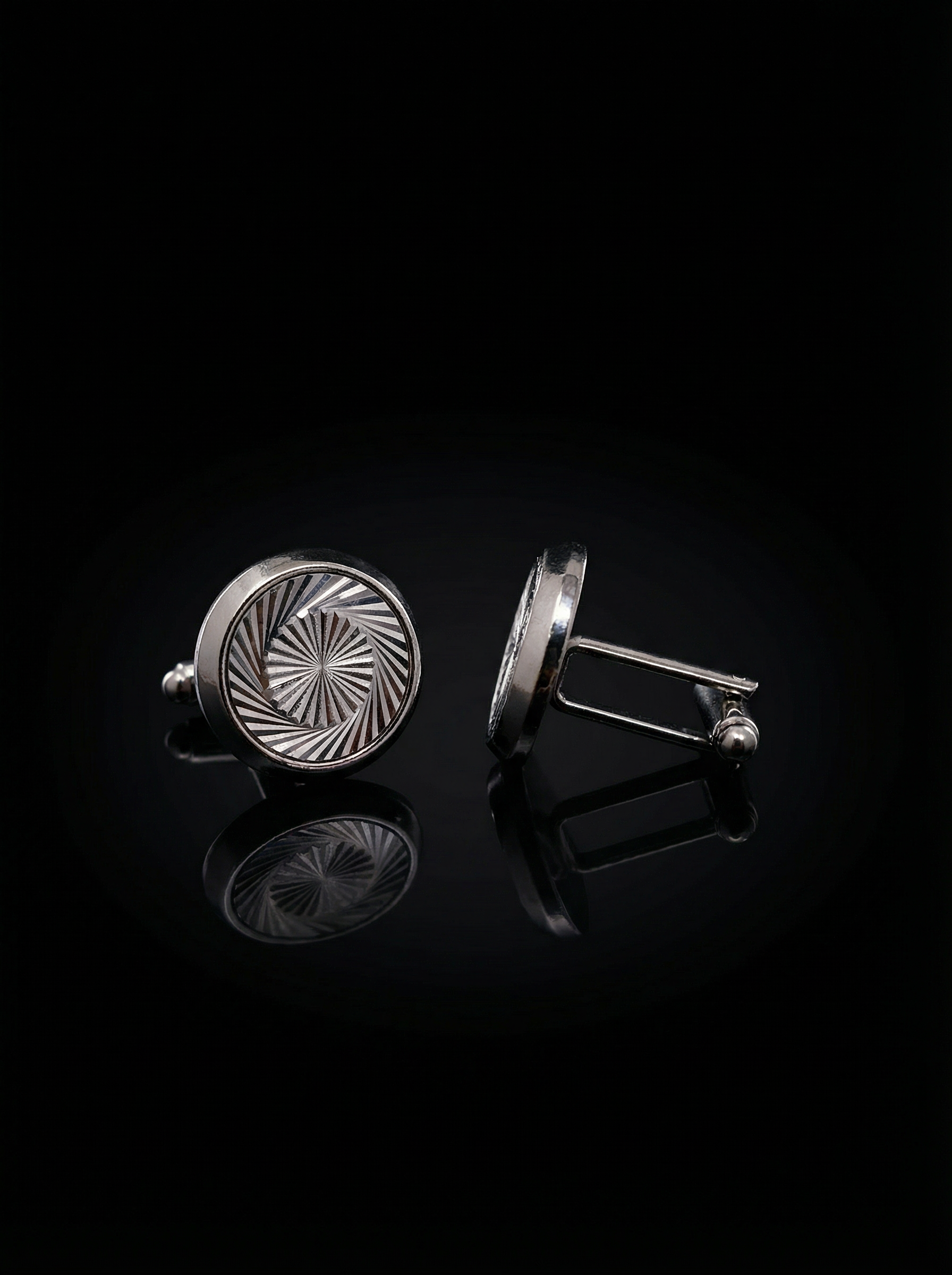 Vortex Pattern Cufflinks Tivaaro