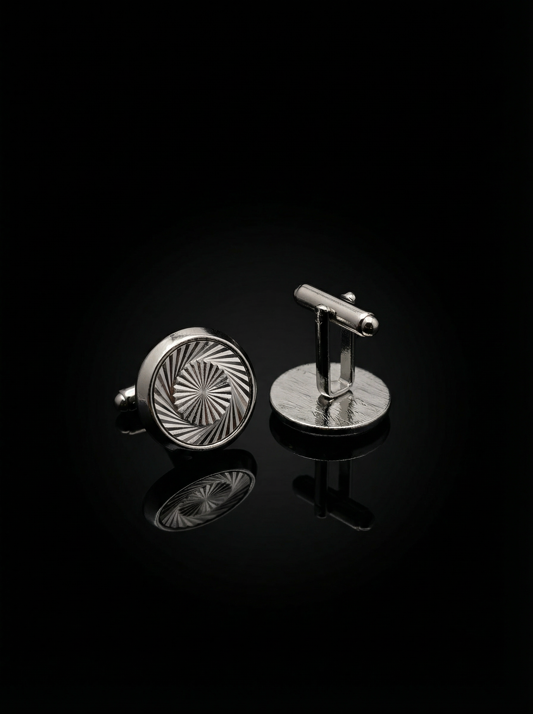 Vortex Pattern Cufflinks Tivaaro