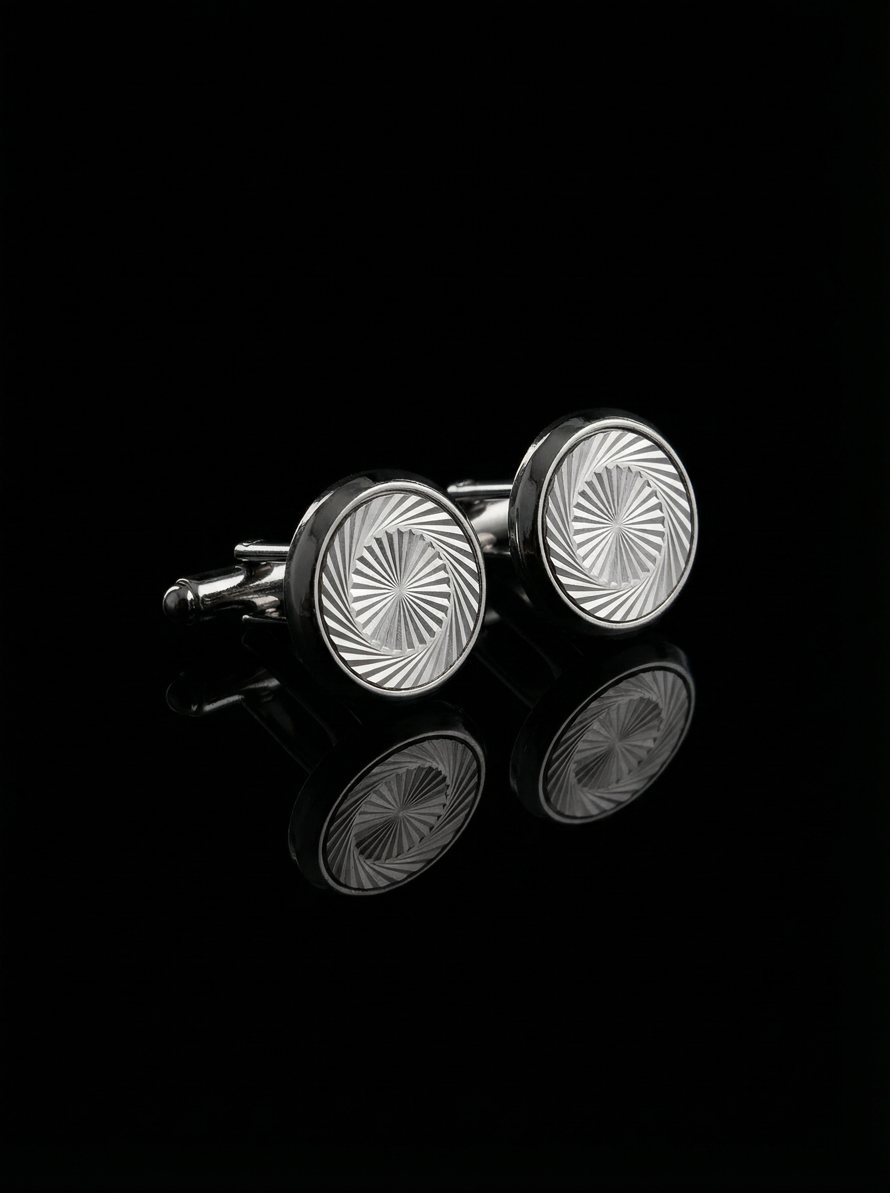 Vortex Pattern Cufflinks Tivaaro