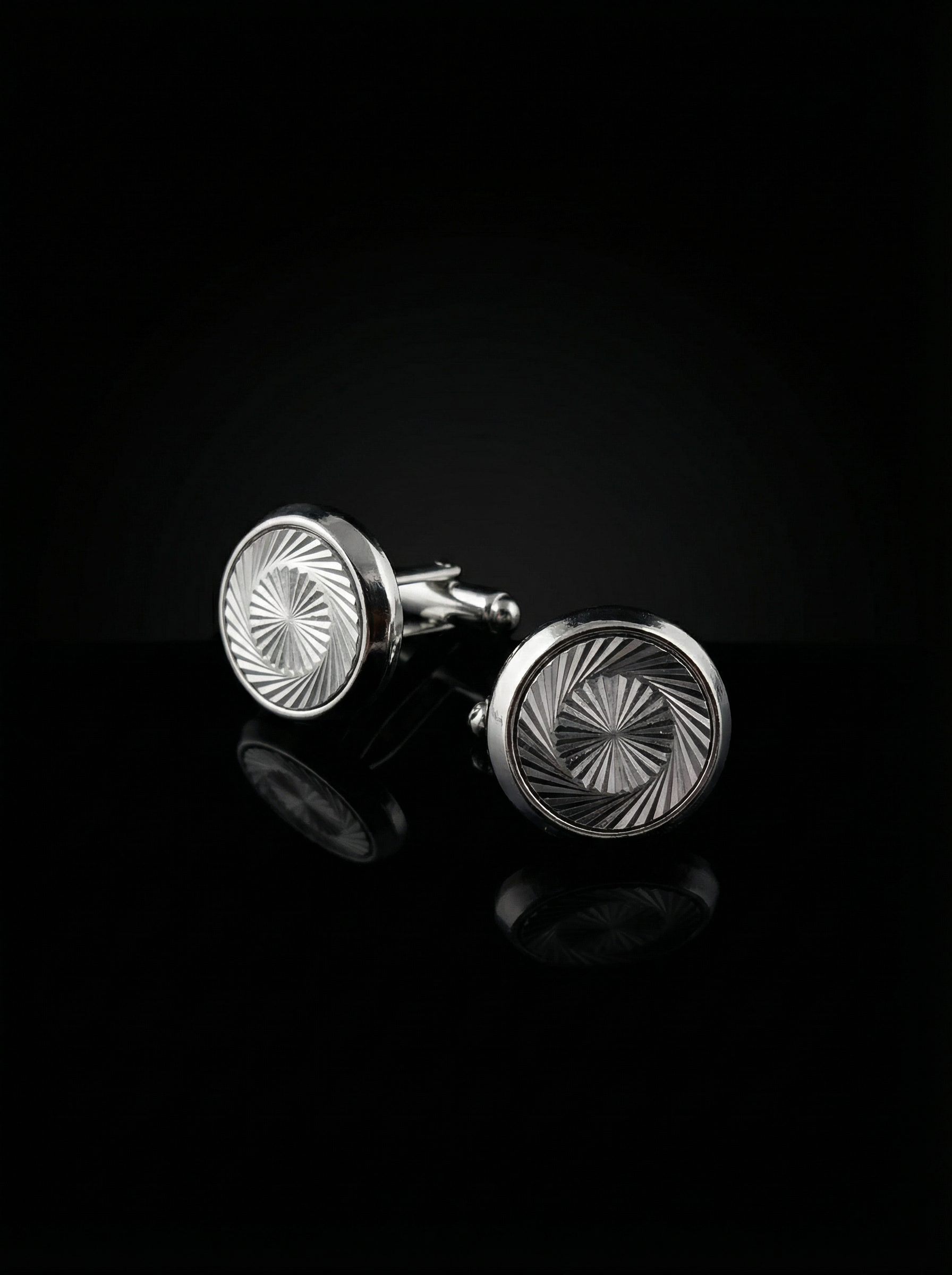 Vortex Pattern Cufflinks Tivaaro