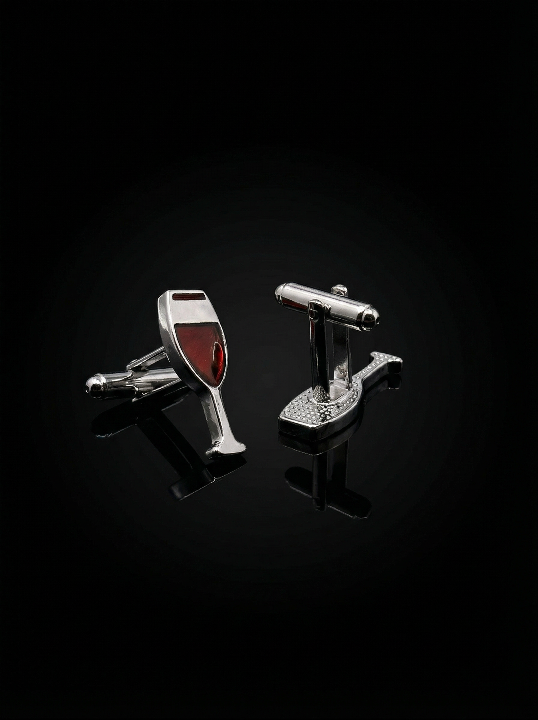 Wine Glass Cufflinks Tivaaro