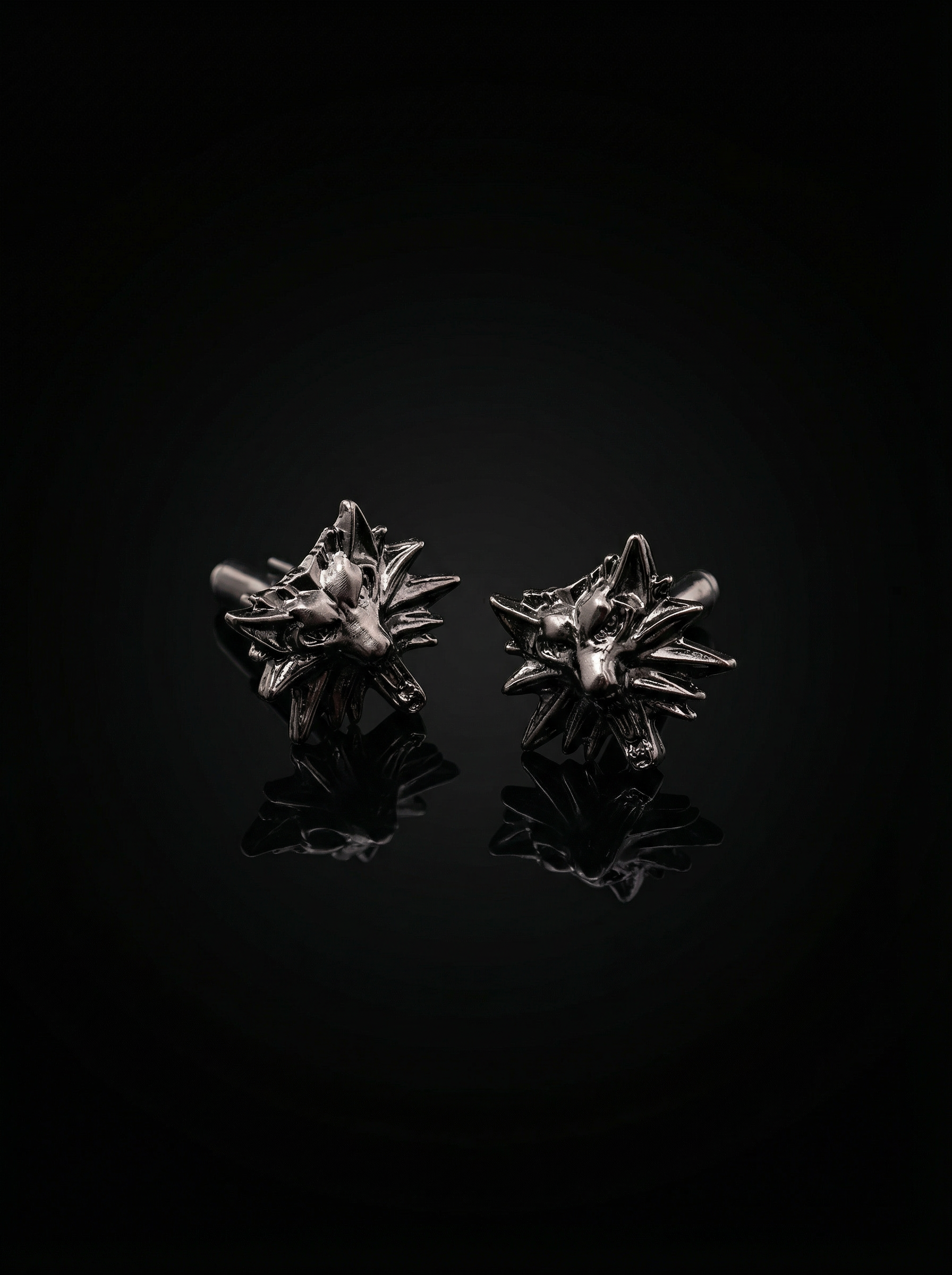 Wolf Head Cufflinks Tivaaro
