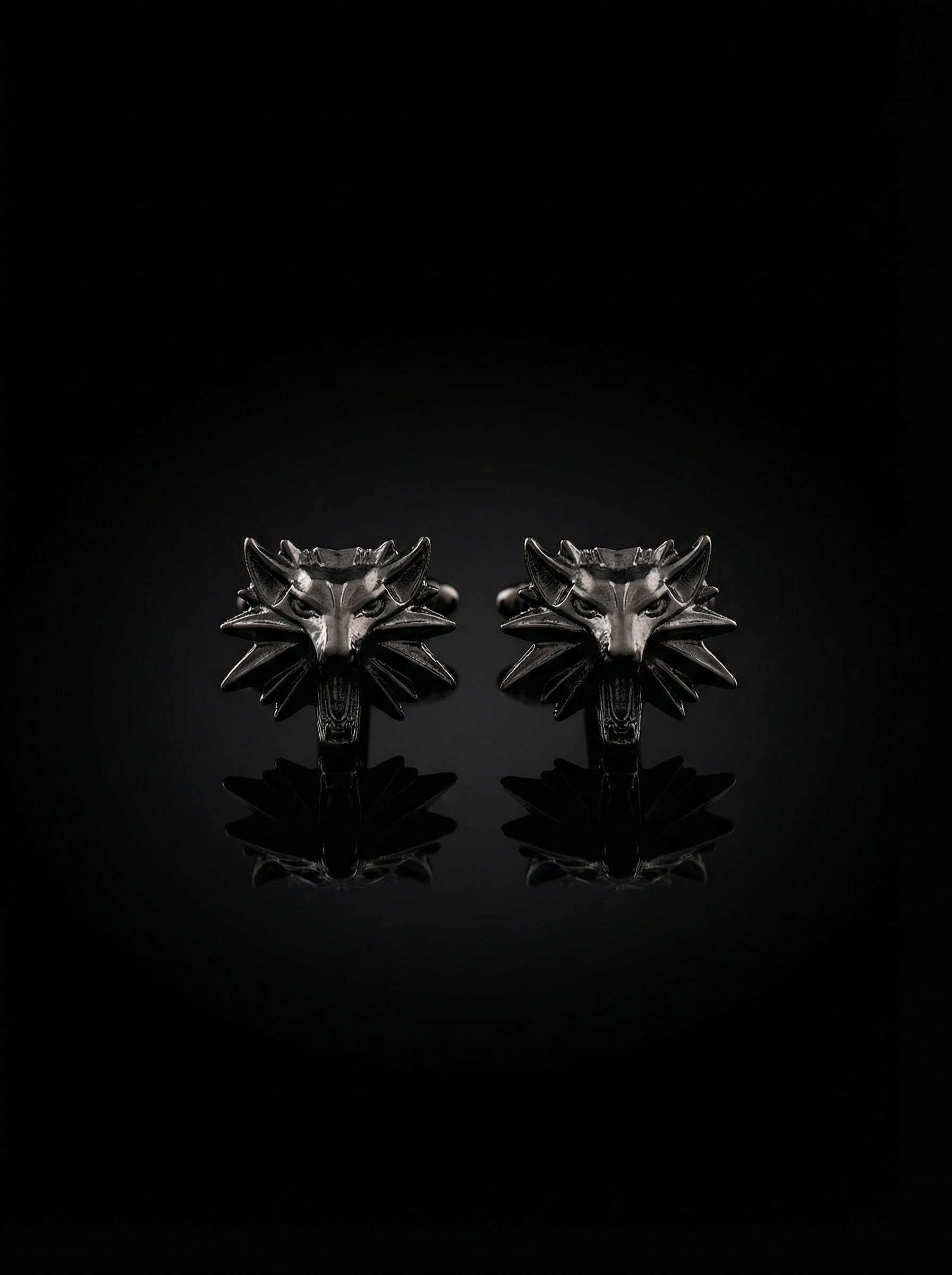 Wolf Head Cufflinks Tivaaro
