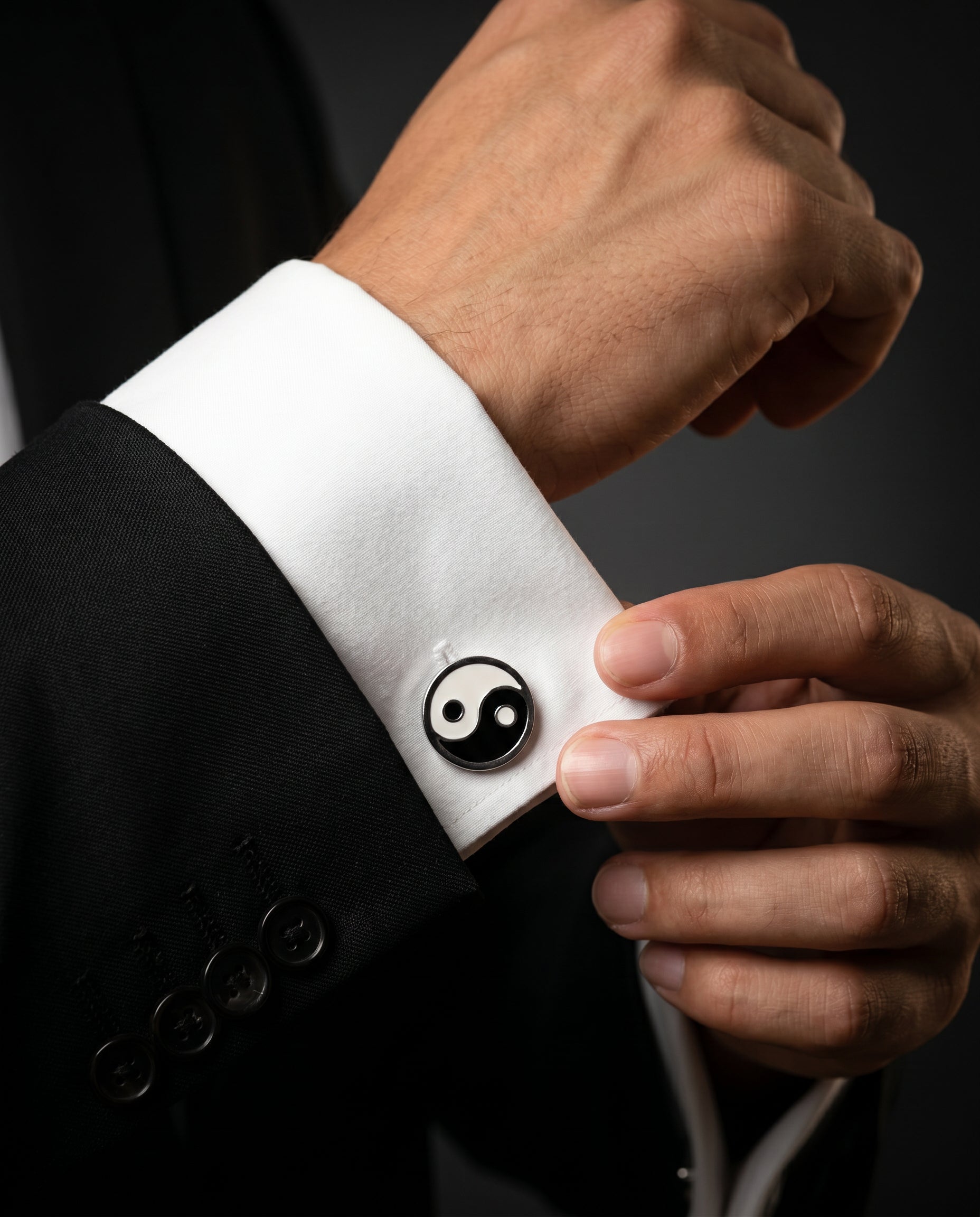 Yin Yang Cufflinks Tivaaro